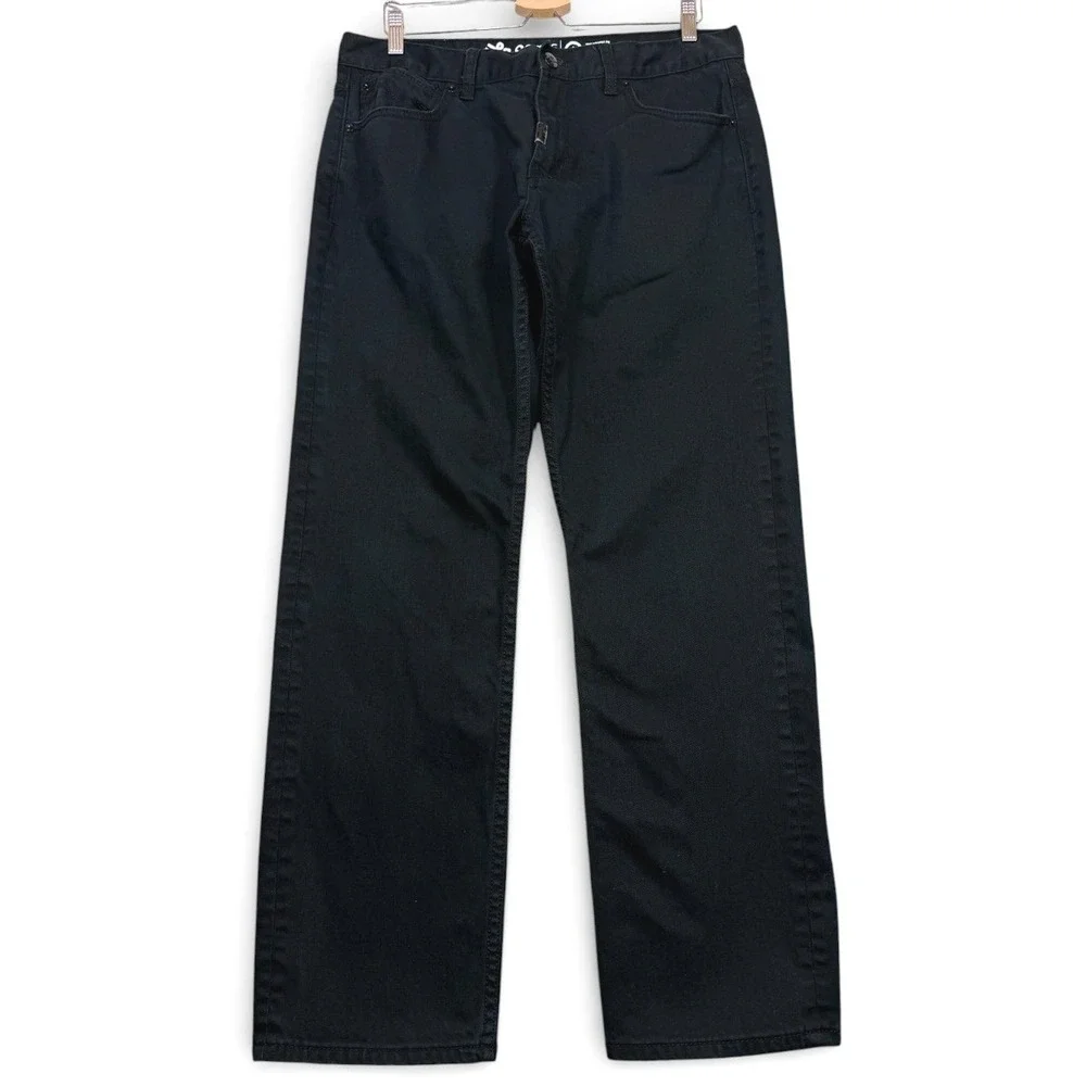 LRG Jeans Mens 36 FITS 34x30.75 Black True Straight Fit Lifted‎ Research Group